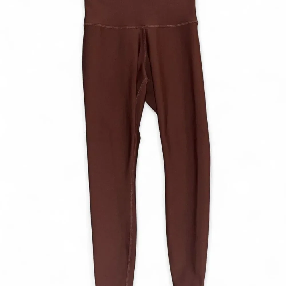 Alo-yoga Women's Brown and Burgundy Leggings